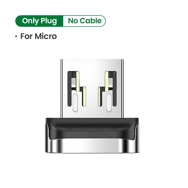 Cabo Magnético USB-C / Micro USB – 3A Carregamento Rápido