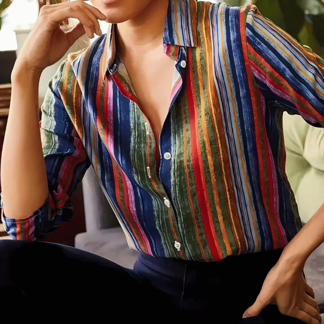 Noemie | Camisa Slim Manga Longa