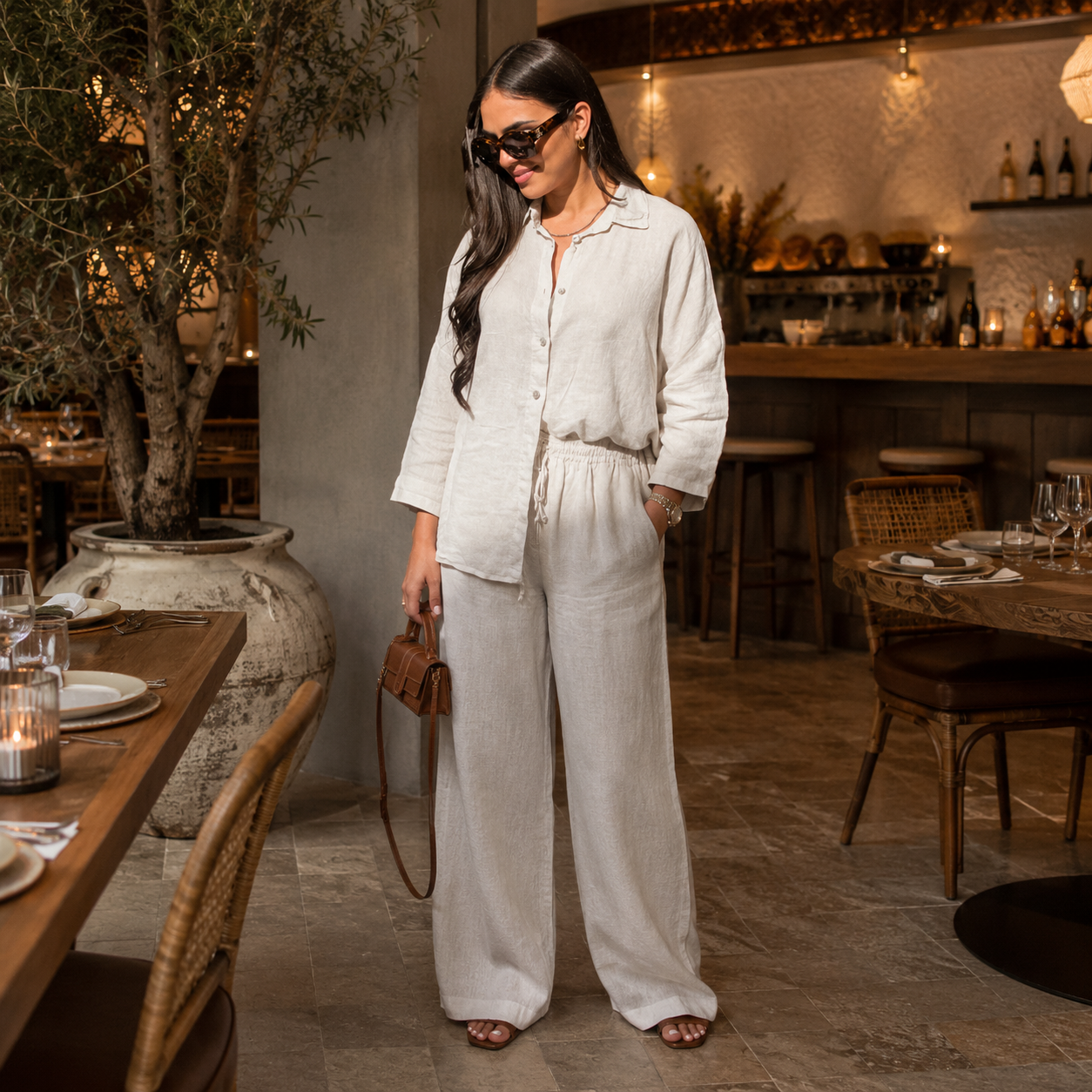 Santorini | Camisa + Calça Linho Algodão