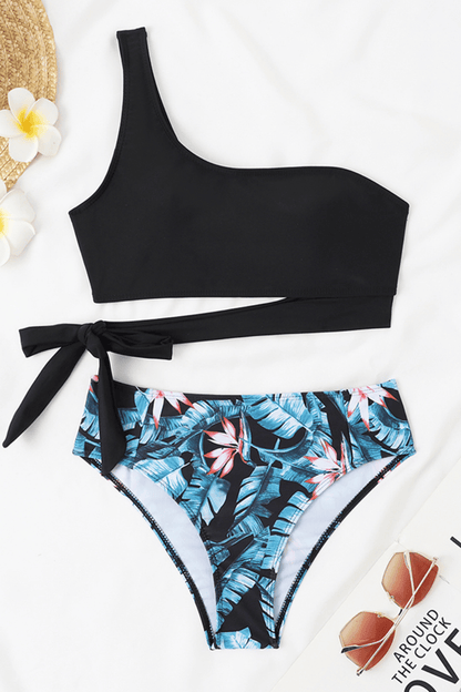 Evelisse | Biquíni Um Ombro Acolchoado Blue