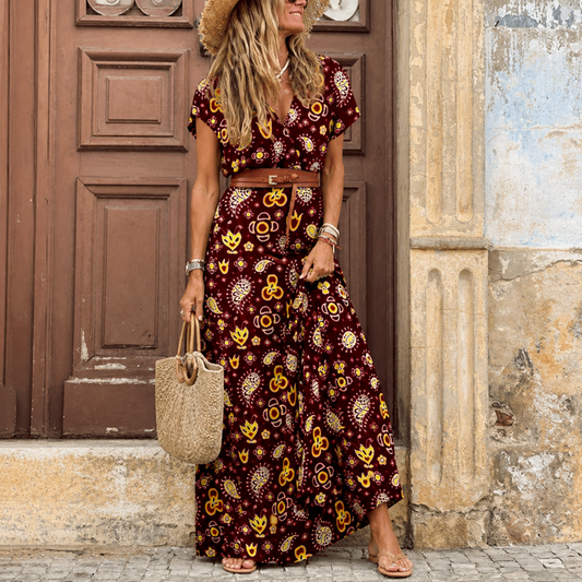 Seraphine | Vestido Floral Plissado