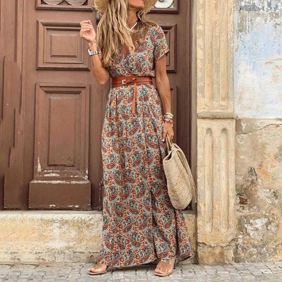 Seraphine | Vestido Floral Plissado