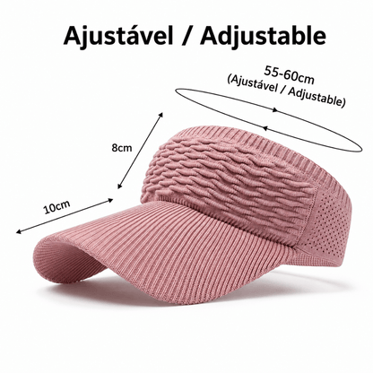 Klara | Chapéu de Sol tipo viseira Premium Rosa
