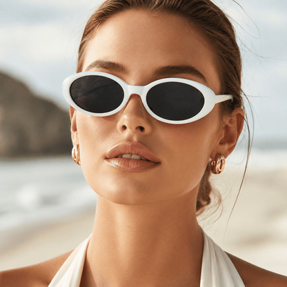 Prisca | Óculos de Sol cat eye White Black