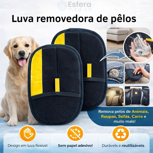 Luvas removedoras de pêlos