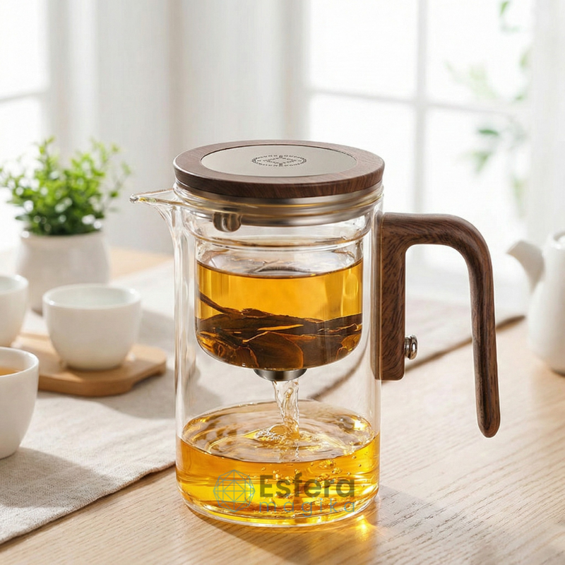 Bule de chá com infusor integrado