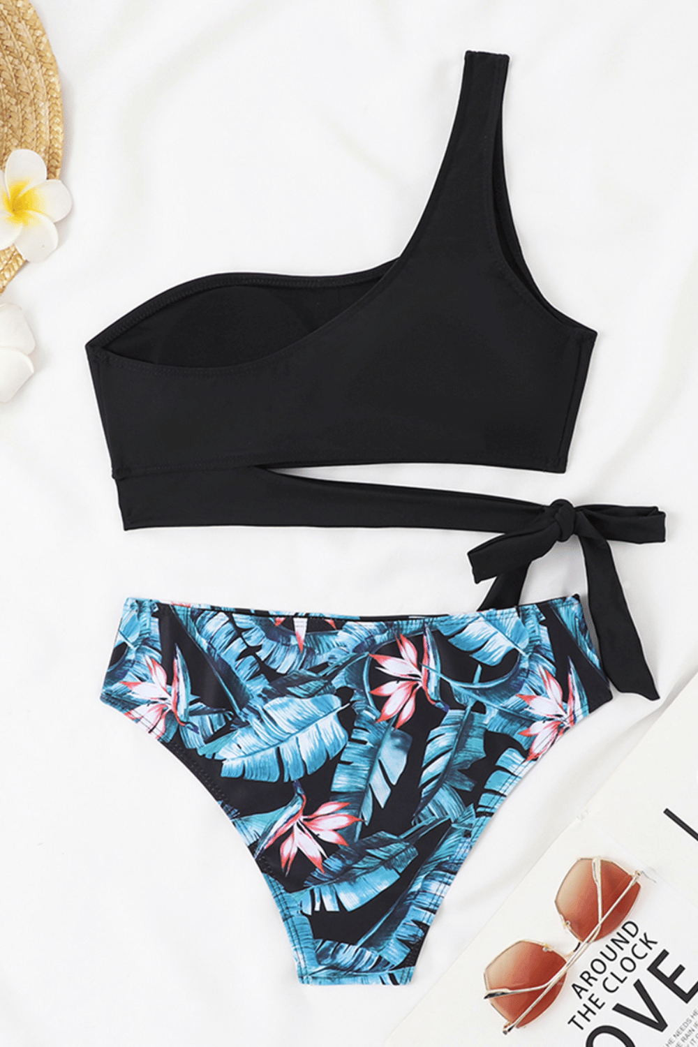 Evelisse | Biquíni Um Ombro Acolchoado Blue
