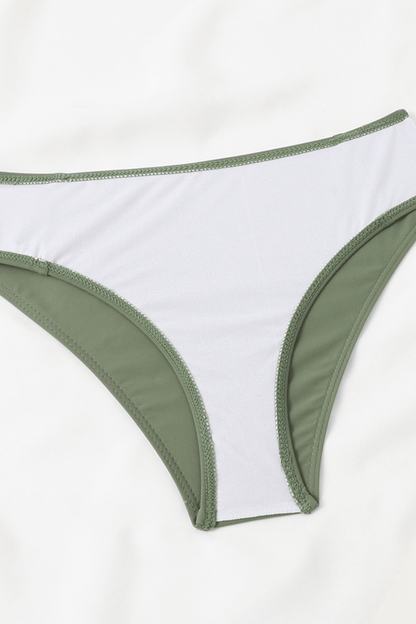 Evelisse | Biquíni Um Ombro Acolchoado Green