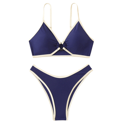 Gemma | Biquíni Brasileiro de Corte Minimalista Azul