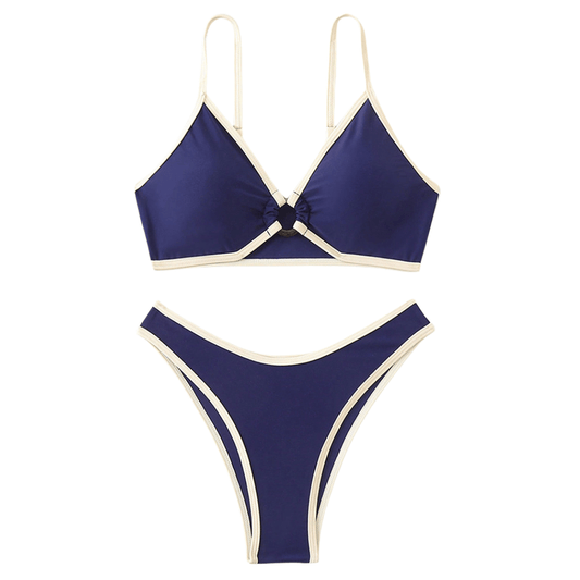 Gemma | Biquíni Brasileiro de Corte Minimalista Azul