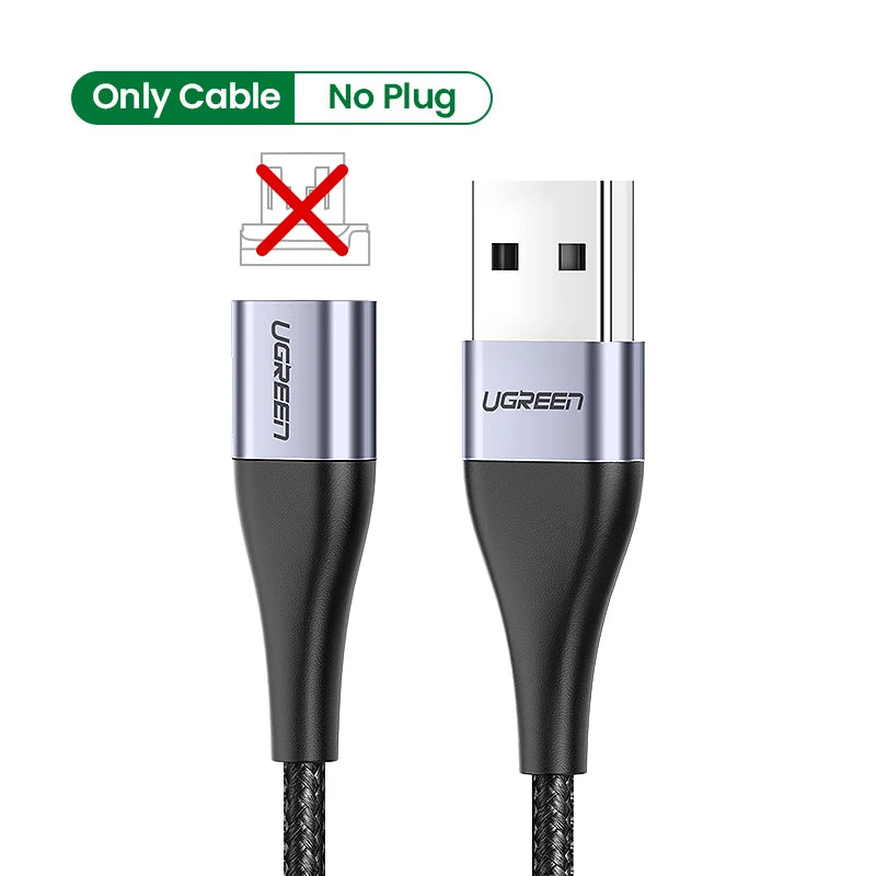 Cabo Magnético USB-C / Micro USB – 3A Carregamento Rápido
