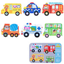 Puzzle Cognitivos Montessori em madeira