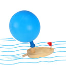 Barco de Madeira Movido a Balão