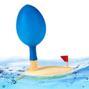 Barco de Madeira Movido a Balão