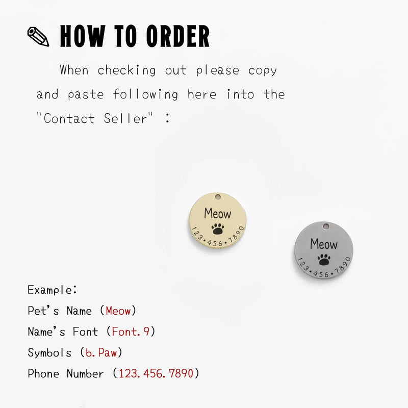 Medalha de Identificação Personalizada