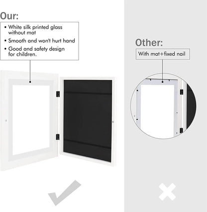 Moldura de Arte Infantil com Abertura Magnética – Exponha, Organize e Preserve as Criações dos Pequenos