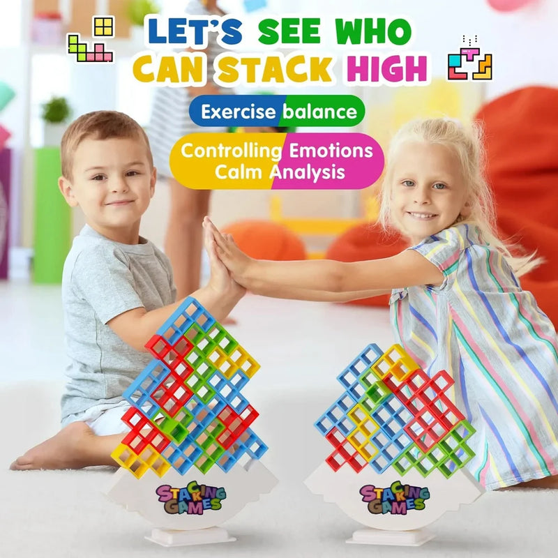 Jogo de Equilíbrio de Blocos Empilháveis