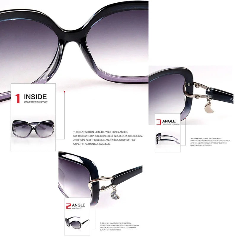Bianca Summer | Óculos de Sol Retro Goggle Lentes Degradé UV400