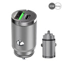 Mini Carregador de Carro USB Tipo C – Carregamento Rápido PD/QC