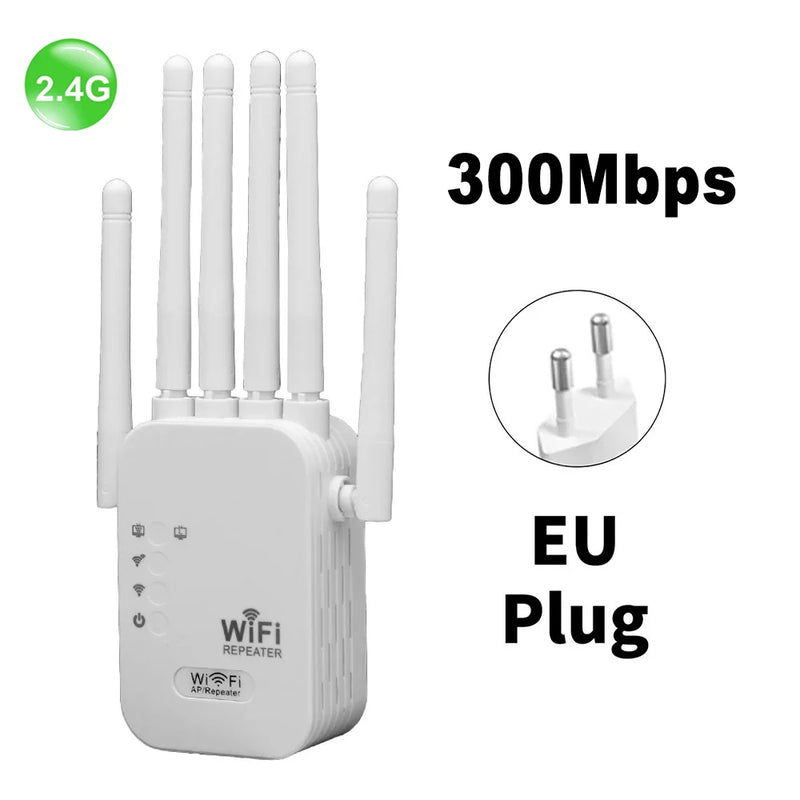 Repetidor Wi-Fi AC1200 – Extensor de Sinal 2.4G + 5G com 4 Antenas | 802.11ac