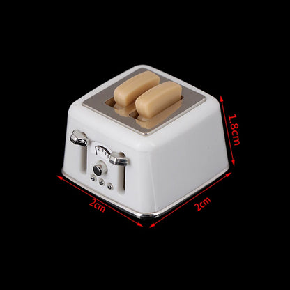 1:12 Dollhouse Miniature Bread Maker Machine Cup Set Coffee Machine Mixer Machine Model Kitchen Doll Electrical Appliance Toys