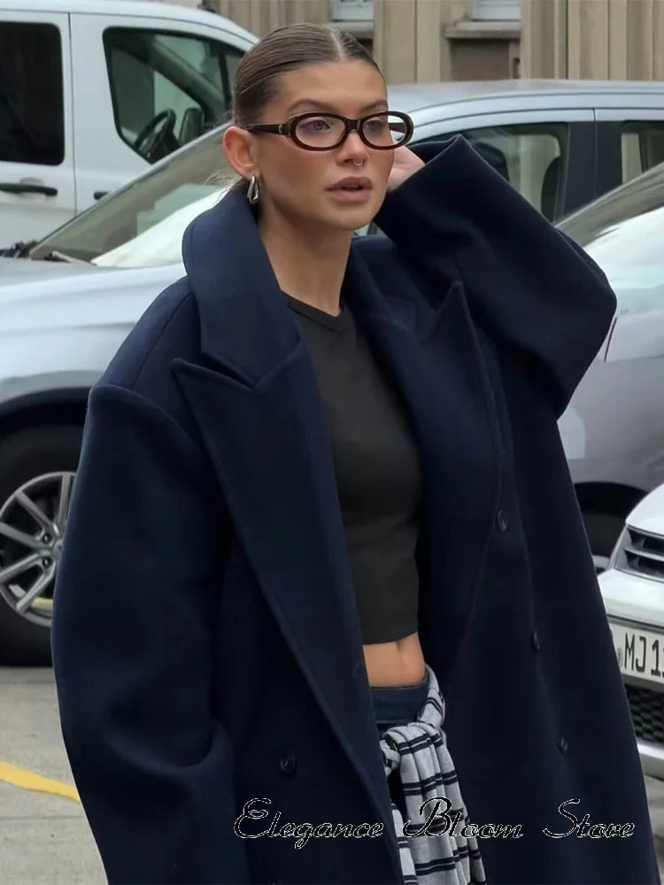 Sobretudo Mulher Oversized – Castanho