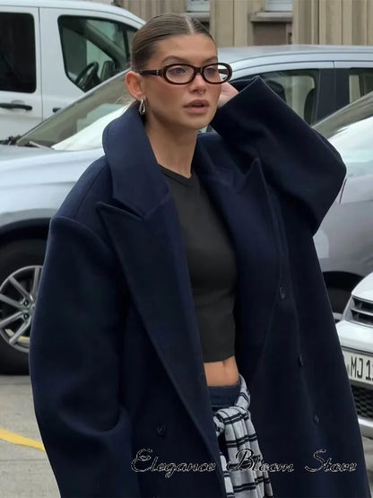 Sobretudo Mulher Oversized – Castanho