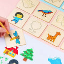 Kit Montessori com 20 Moldes de Desenhos