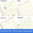 Caderno de Caligrafia Mágica – Escrita Divertida, Reutilizável e Aprendizado Garantido - 6 Idiomas