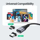 Cabo Magnético USB-C / Micro USB – 3A Carregamento Rápido