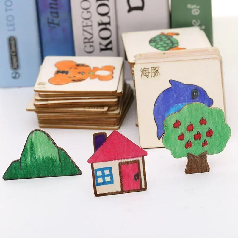 Kit Montessori com 20 Moldes de Desenhos