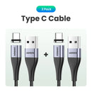 Cabo Magnético USB-C / Micro USB – 3A Carregamento Rápido