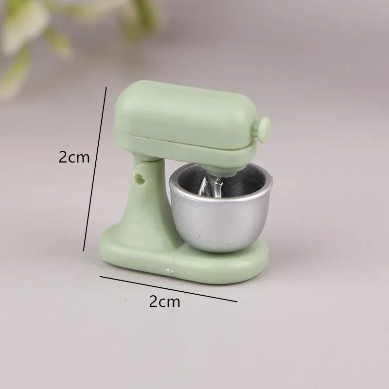 1:12 Dollhouse Miniature Bread Maker Machine Cup Set Coffee Machine Mixer Machine Model Kitchen Doll Electrical Appliance Toys