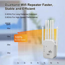Repetidor Wi-Fi AC1200 – Extensor de Sinal 2.4G + 5G com 4 Antenas | 802.11ac