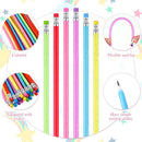 Kit de Lápis Flexíveis e Coloridos com Borracha