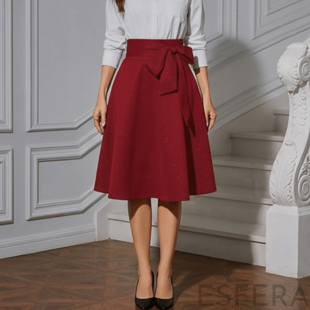 SaiaMidiMulherCinturaAltacomLaco_vermelho