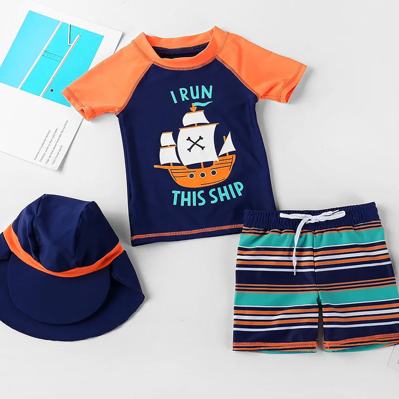 Kit de praia e piscina para criança com proteção UV