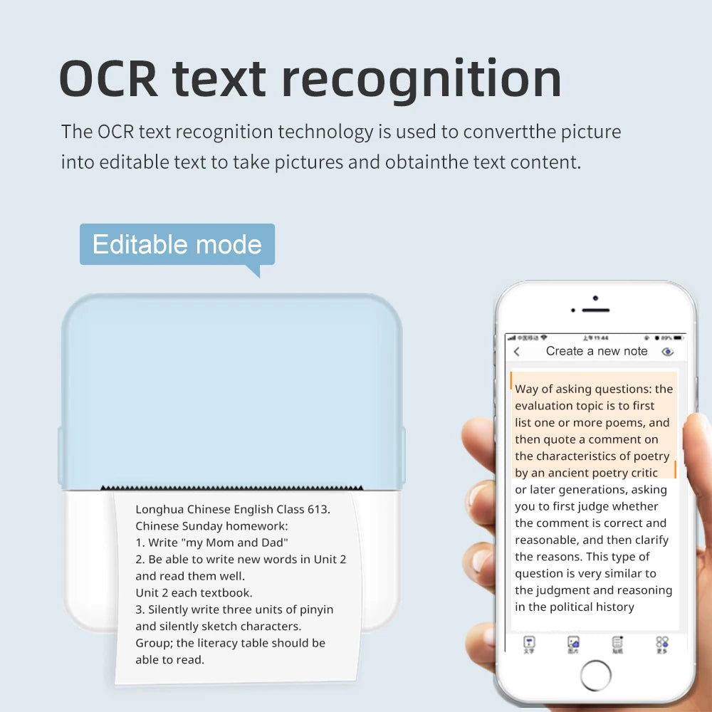 Impressora Portátil PrintyGo - Sem Tinta, Compacta e Fácil de Usar
