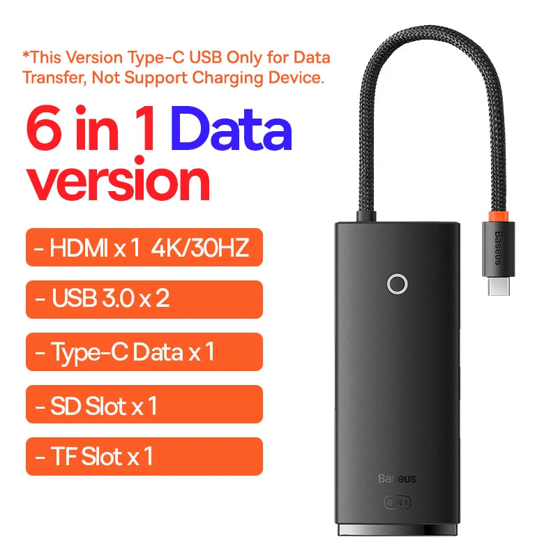 Hub USB-C 6 em 1