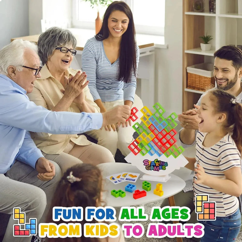 Jogo de Equilíbrio de Blocos Empilháveis