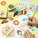 Kit Montessori com 20 Moldes de Desenhos