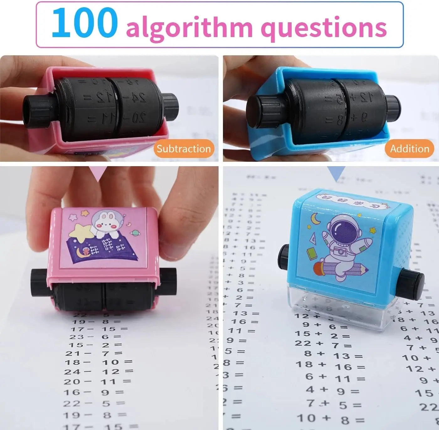 Math Roller Stamp – Aprendizado Divertido de Matemática para Crianças