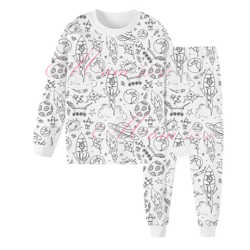 Pijama Infantil para Colorir – Conjunto Criativo e Divertido!