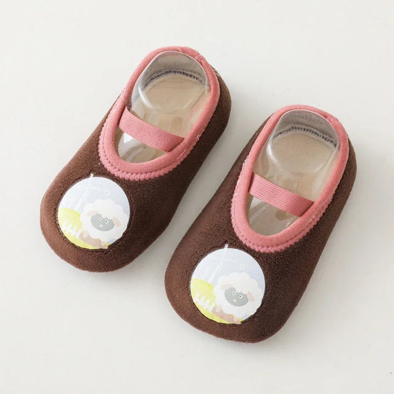 Baby Socks Shoes Infant Color Matching Cute Kids Boys Shoes Doll Soft Soled Child Floor Sneaker Toddler Girls First Walkers