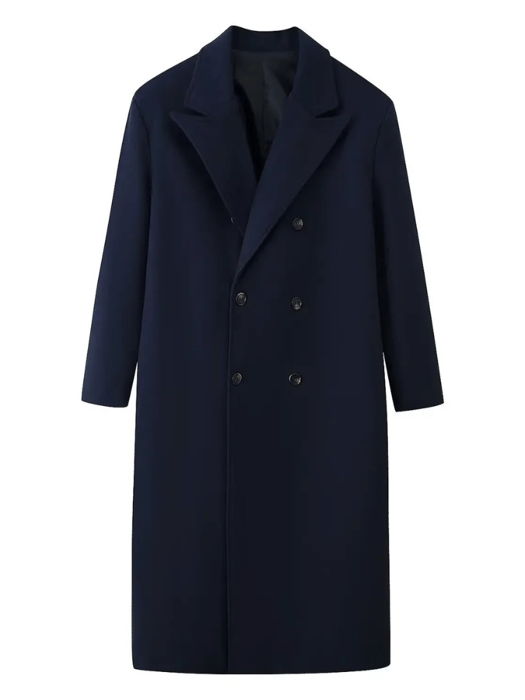 Sobretudo Mulher Oversized Azul Navy