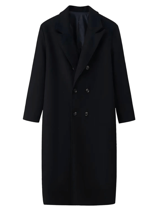 Sobretudo Mulher Oversized Preto
