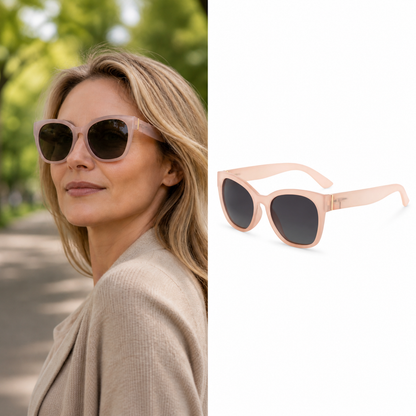 Valeria | Óculos de Sol Cat-Eye Oversized Polarizados UV400