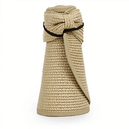Antonella | Foldable Wide Brim Straw Visor Hat UV Protection