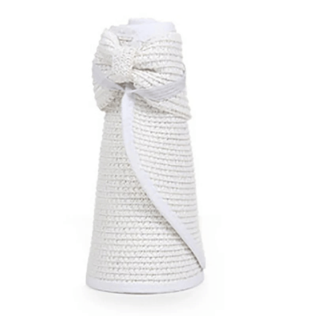 Antonella | Foldable Wide Brim Straw Visor Hat UV Protection