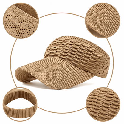 Sombreros de visera de verano con protección UV para mujer, sombreros de sol plegables, visera de protección solar, gorra flexible, gorras casuales para exteriores para mujer
